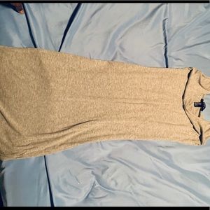 Grey tank top dress long